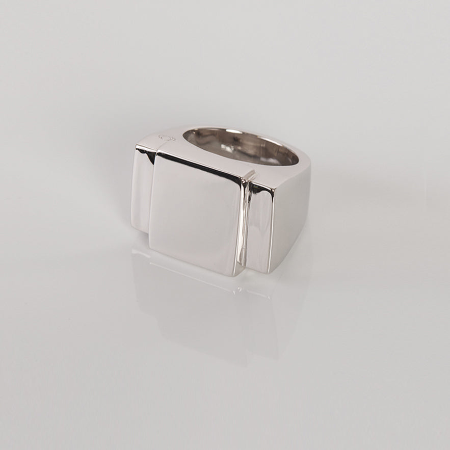 Bague one Silver plain One Ring