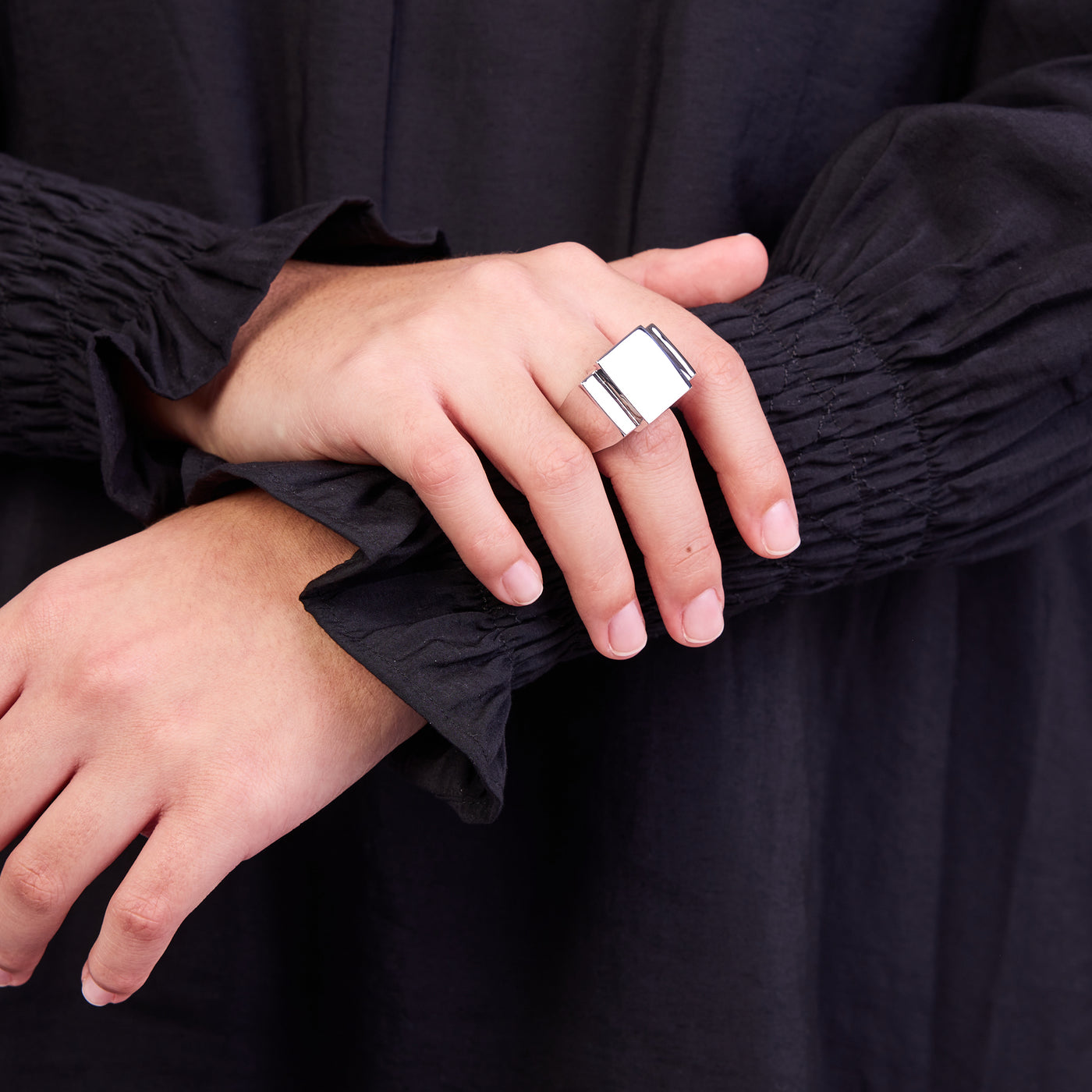 Bague one Silver plain One Ring