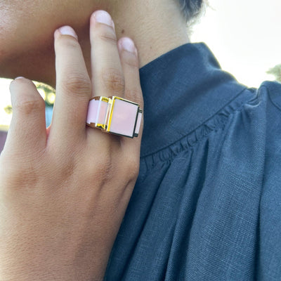 Bague One Pastel Pink