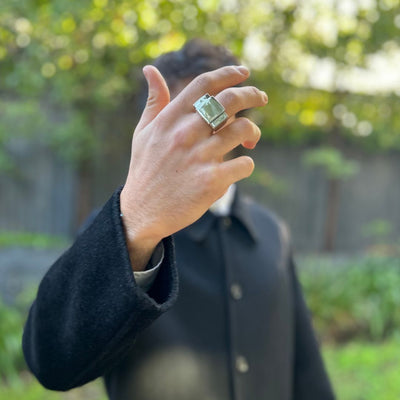 Bague one Silver plain One Ring