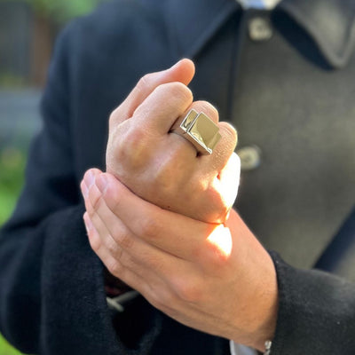 Bague one Silver plain One Ring