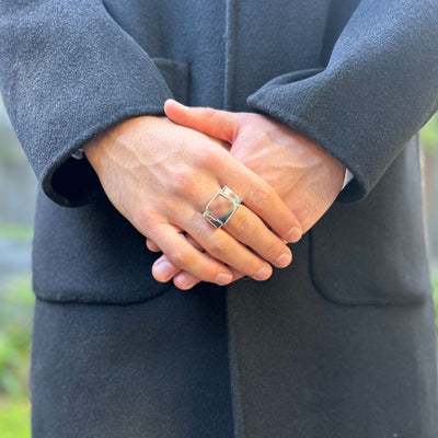 Bague one Silver plain One Ring