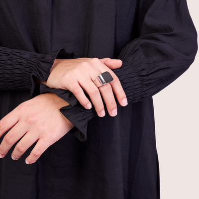Bague one Silver plain One Ring