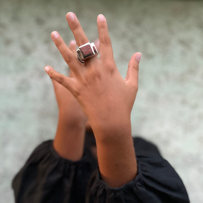 Bague One Silver plain