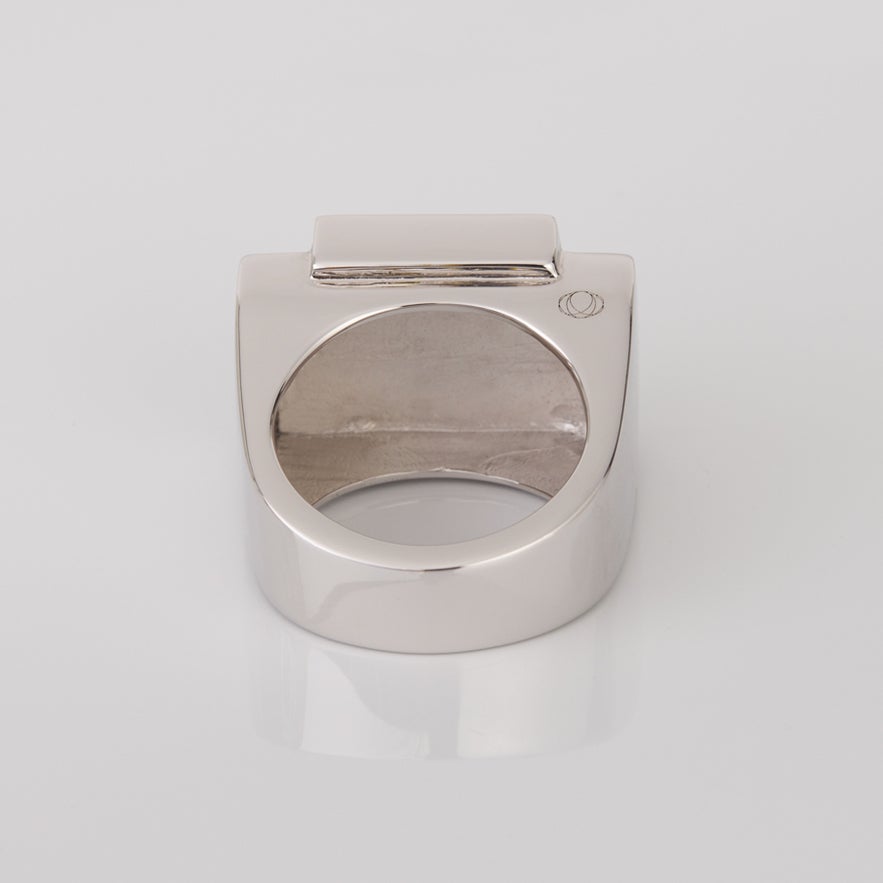Bague one Silver plain One Ring