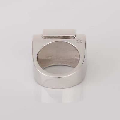 Bague one Silver plain One Ring
